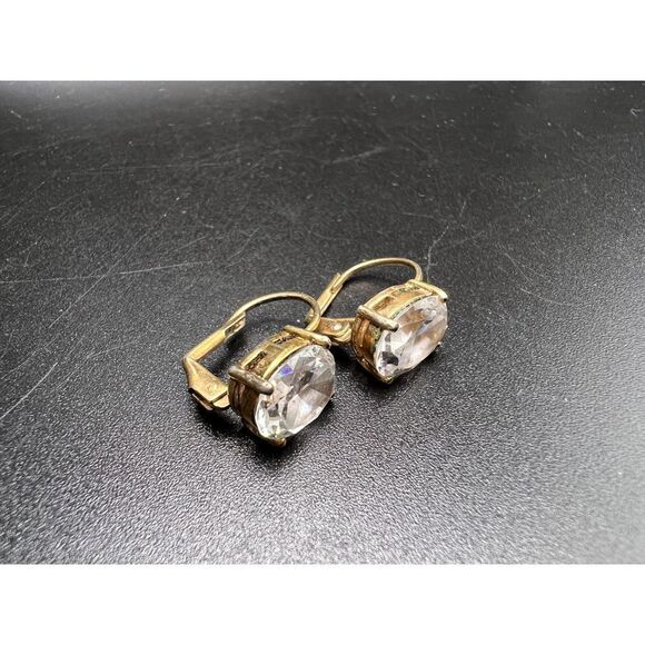 Oval Crystal Earrings - Picture 5 of 5